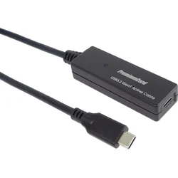 Opakovač a predlžovací kábel PremiumCord USB-C samec - samica, 5 Gb/s 10 m