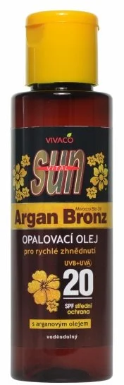 Opalovací olej Sun Vital s organickým arganovým olejom SPF 20, 100 ml