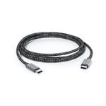 Opletený kábel Epico 240W - 2 m USB-C na USB-C - vesmírne sivý