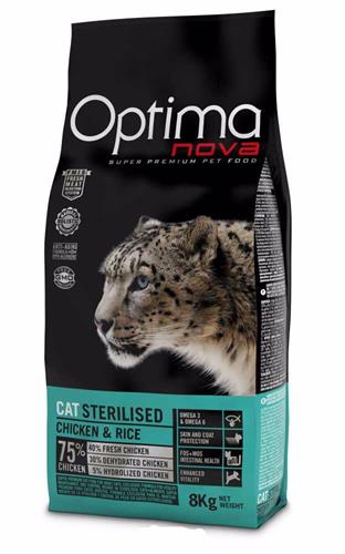 OPTIMAnova Cat Sterilised 8 kg granule pro kastrované kočky