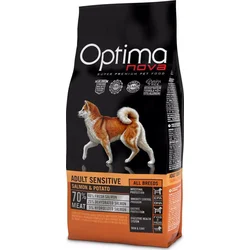 OPTIMAnova Dog Adult Sensitive Salmon & Potato GF 12kg granule pro psy