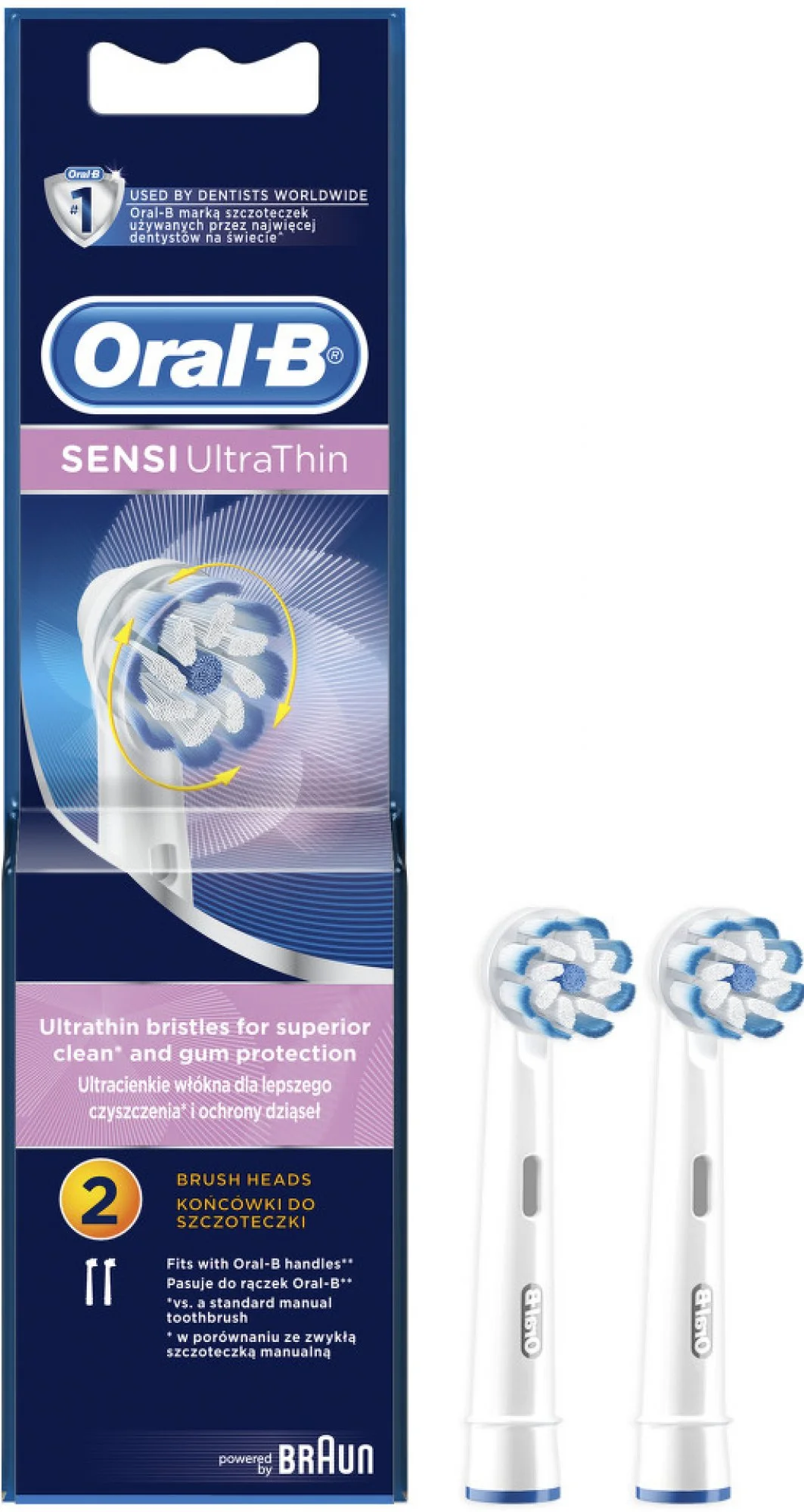 Oral-B EB 60-2 Sensi UltraThin Náhradní hlavice, 2 ks