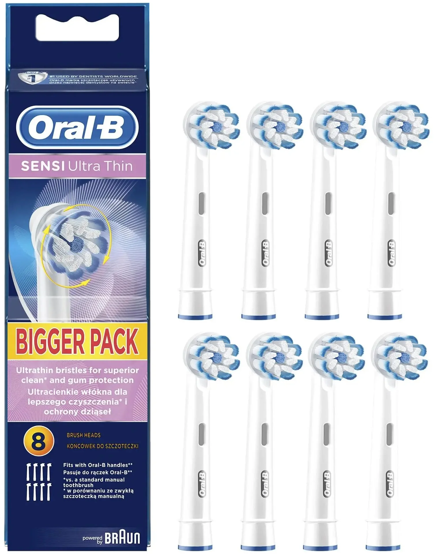Oral-B EB 60-8 Sensi UltraThin Náhradní hlavice, 8 ks