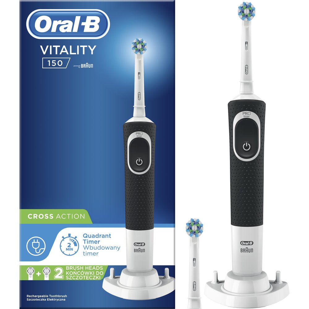 oral b vitality black cross action
