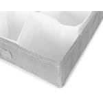 Organizér do zásuvky Compactor Boston 40 x 40 x 9 cm, 16 přihrádek, šedý