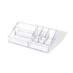 Organizer na kosmetiku Compactor - 8 přihrádek, čirý plast