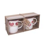 Orion 2dílná sada porcelánových hrnků Home Love SRDCE, 350 ml