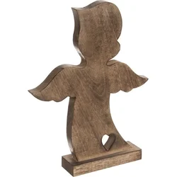 Orion Dřevěný Anděl se srdcem, 38,5 cm