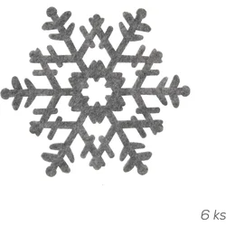 Orion Podložka polyester SPOT 13,5 cm sivá, 6 ks