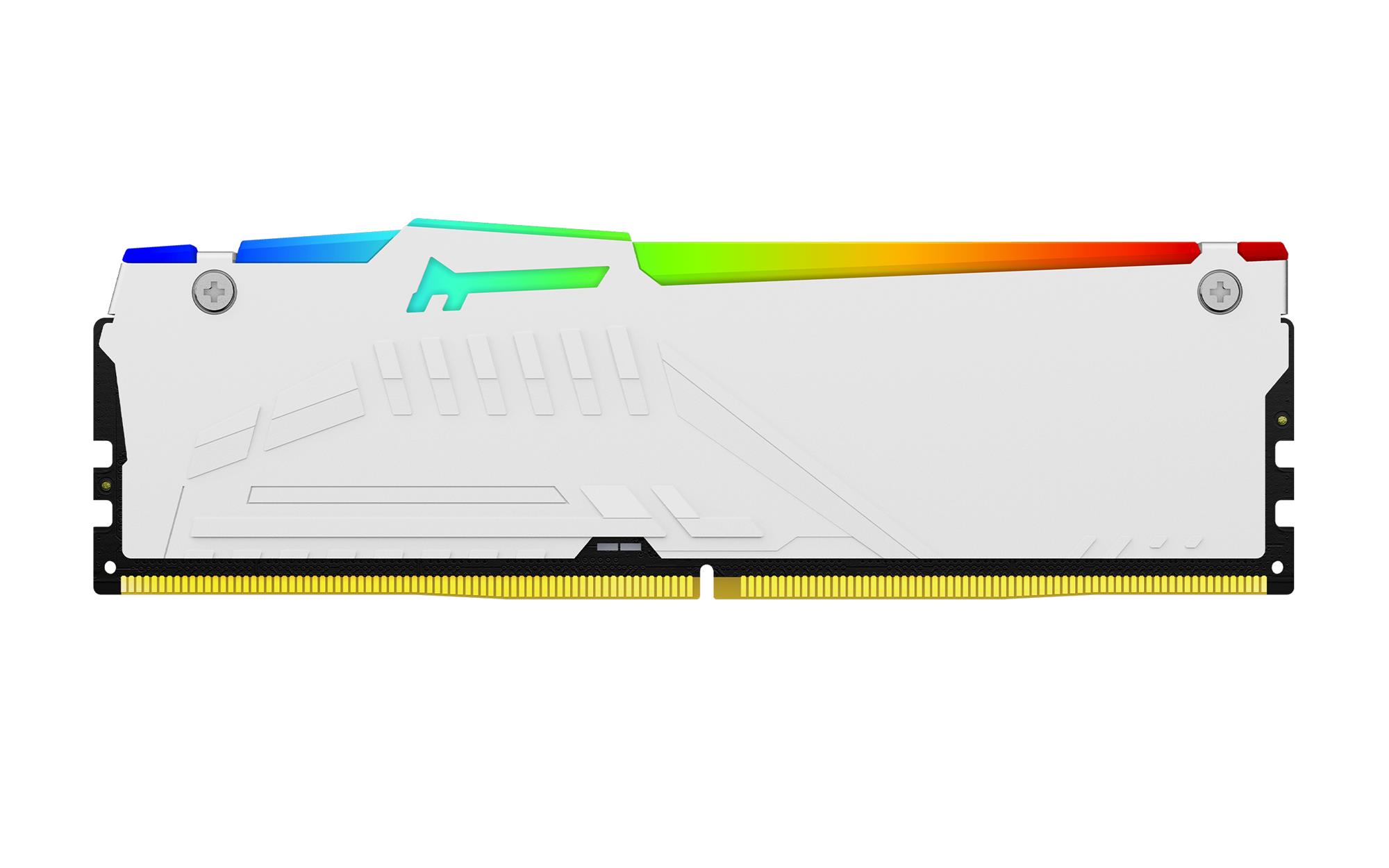 Pamäť Kingston FURY™ Beast DDR5 RGB 32GB 5200MHz, AMD EXPO, biela