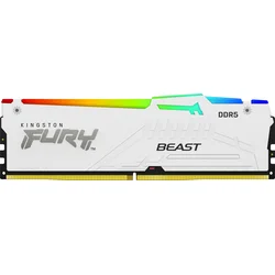 Pamäť Kingston FURY™ Beast DDR5 RGB 32GB 5600MHz, AMD EXPO, biela