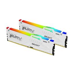 Paměť Kingston FURY™ Beast DDR5 RGB 32GB 5200MHz, AMD EXPO, bílá (Kit 2x 16GB)