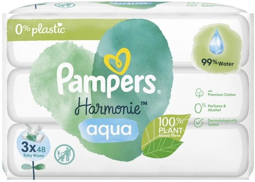 Pampers Aqua Harmony obrúsky 3x48ks
