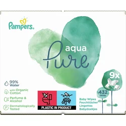 Pampers Aqua Pure Dětské Čisticí Ubrousky 432ks