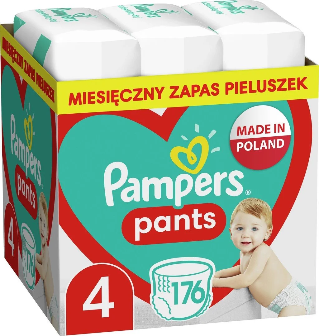 Pampers nohavičkové plienky veľkosť 4, 9 kg - 15 kg, 176 ks
