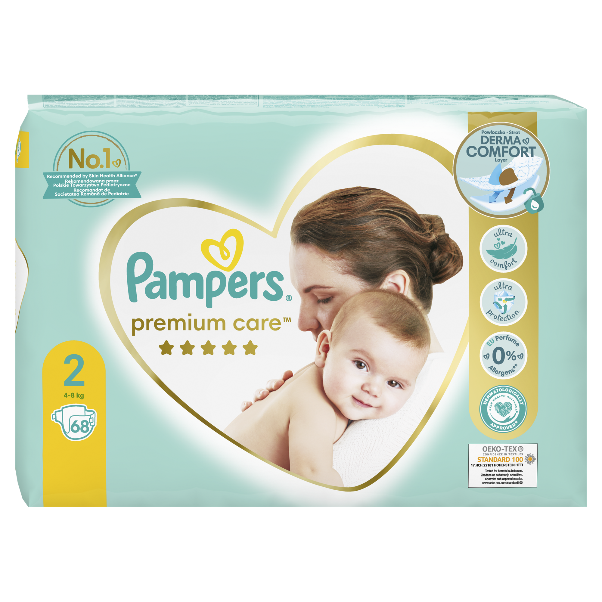 Pampers Premium Care Plenky Velikost 2, 4kg-8kg, 68ks