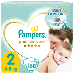 Pampers Premium Care Plenky Velikost 2, 4kg-8kg, 68ks
