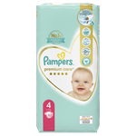 Pampers Premium Care Plenky Velikost 4, 9kg-14kg, 52ks