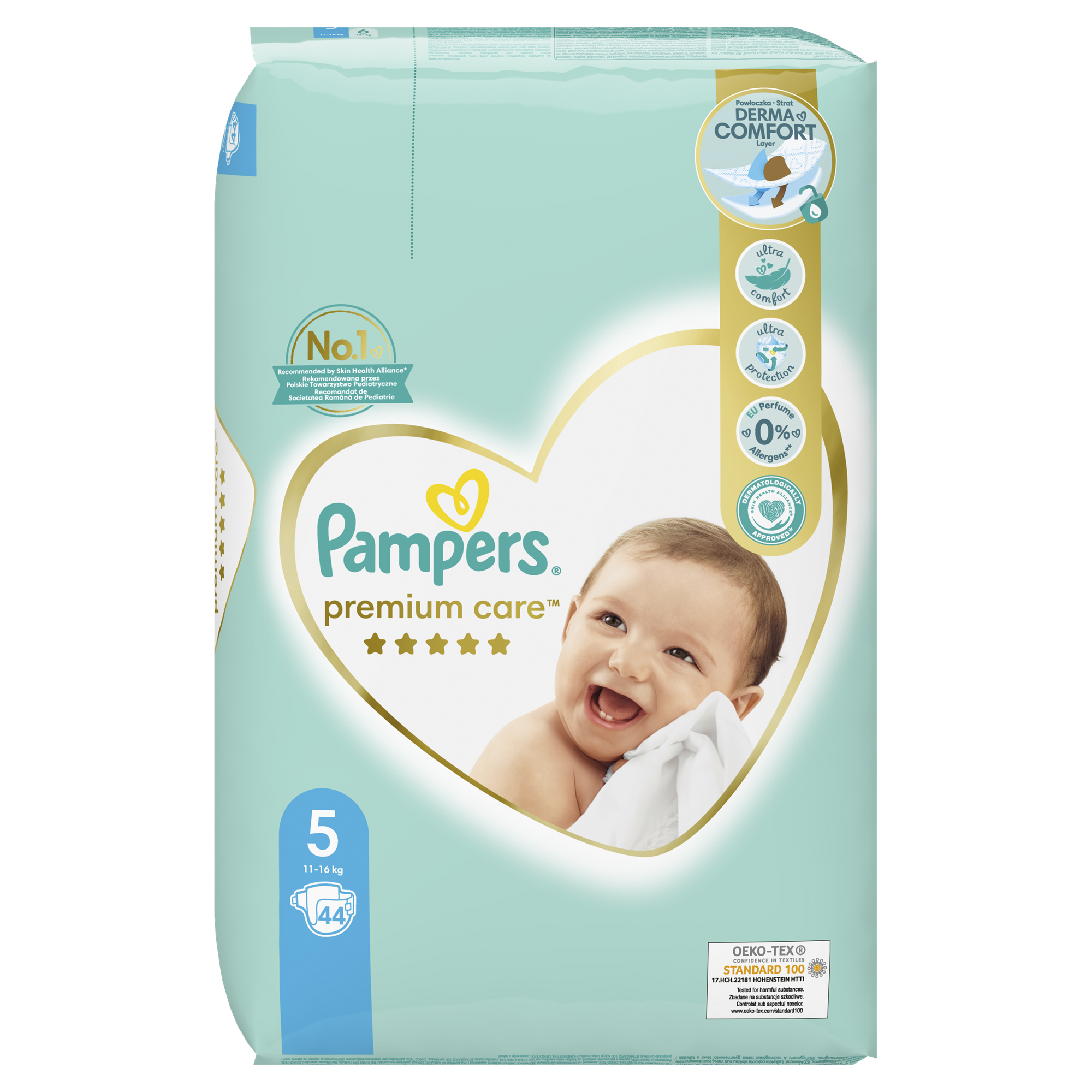 Pampers Premium Care Plenky Velikost 5, 11kg-16kg, 44ks