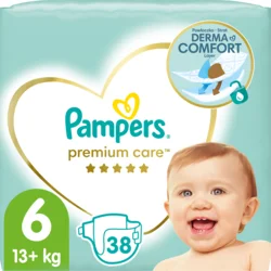 Pampers Premium Care Plenky Velikost 6, 13kg+, 38ks