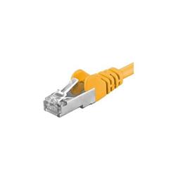 Patch kabel CAT6a S-FTP, RJ45-RJ45, AWG 26/7 2m žlutá