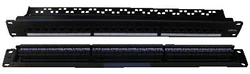 PATCH PANEL 19" 24x Cat5e 1U -plast.modul vyväzovacia lišta 3031