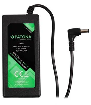 Patón PT2560 Premium, notebookový adaptér, Asus, 5,5 x 2,5mm, 19V/3.42A, 65W