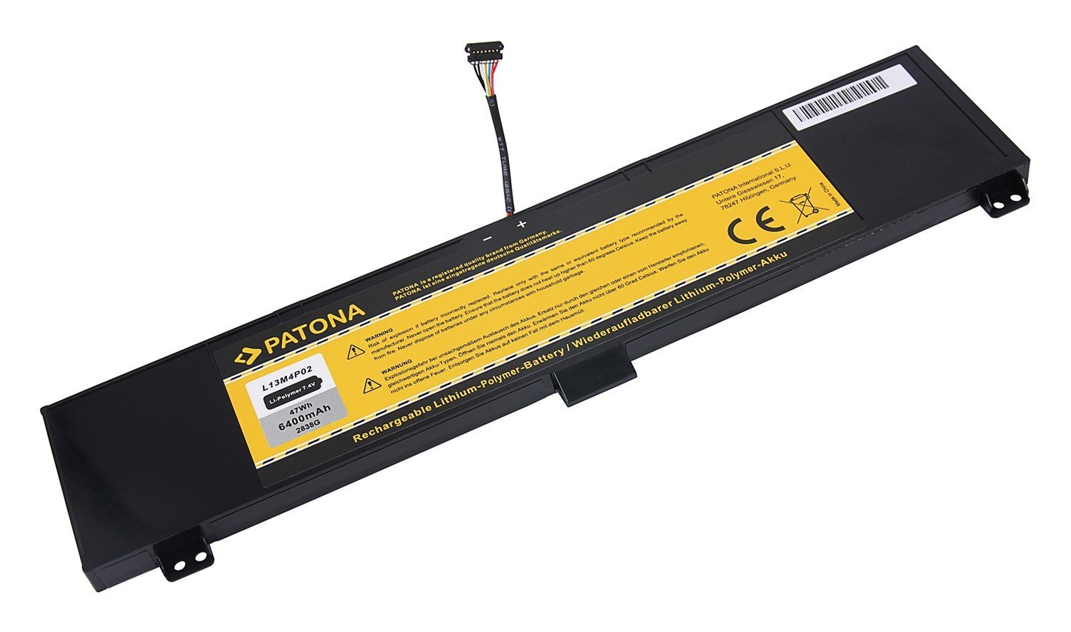 Patón PT2838 - LENOVO Y50-70 6400mAh Li-Pol 7,4V