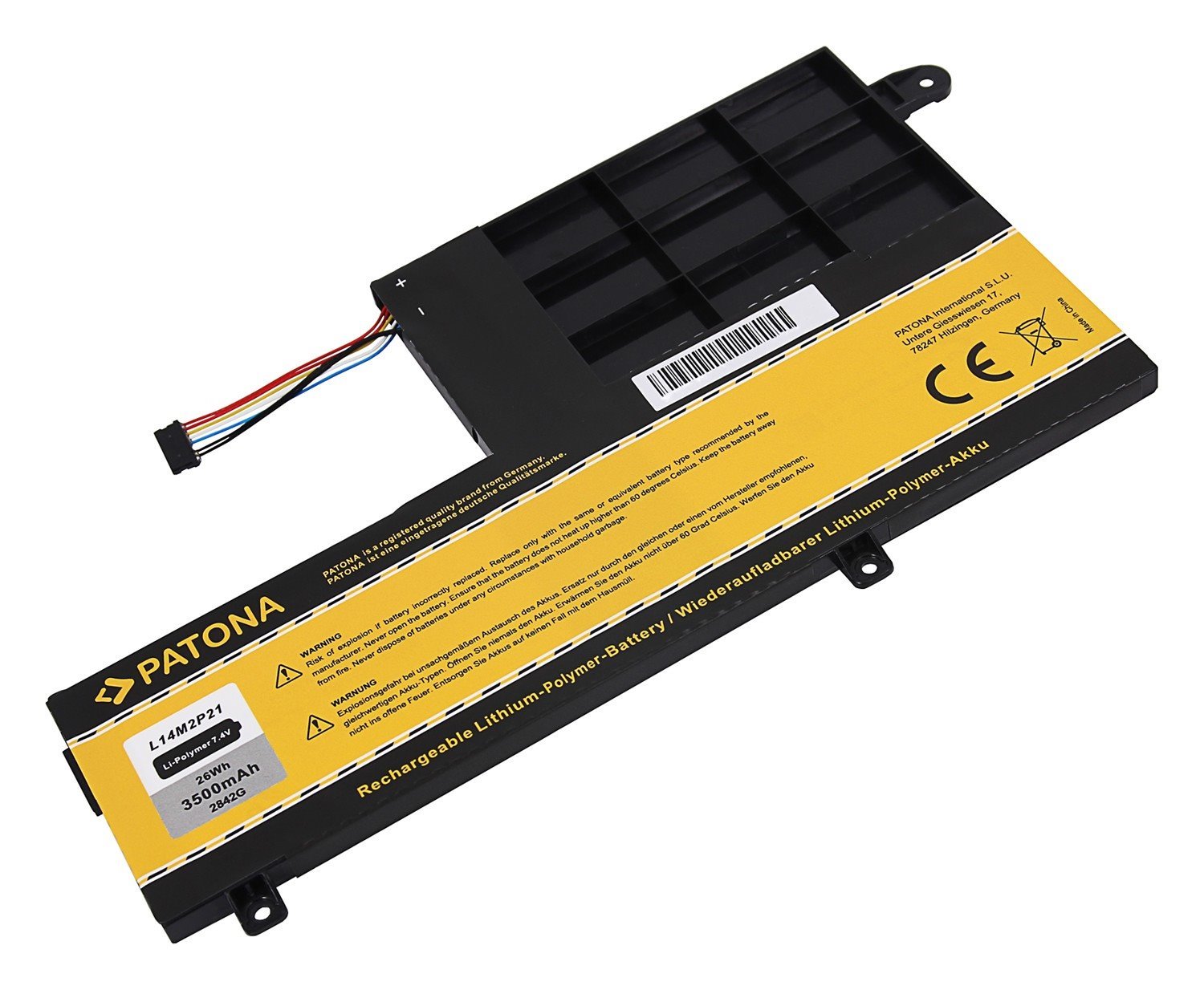 Patón PT2842 - LENOVO IdeaPad 300S/500S 3500mAh Li-Pol 7,4V