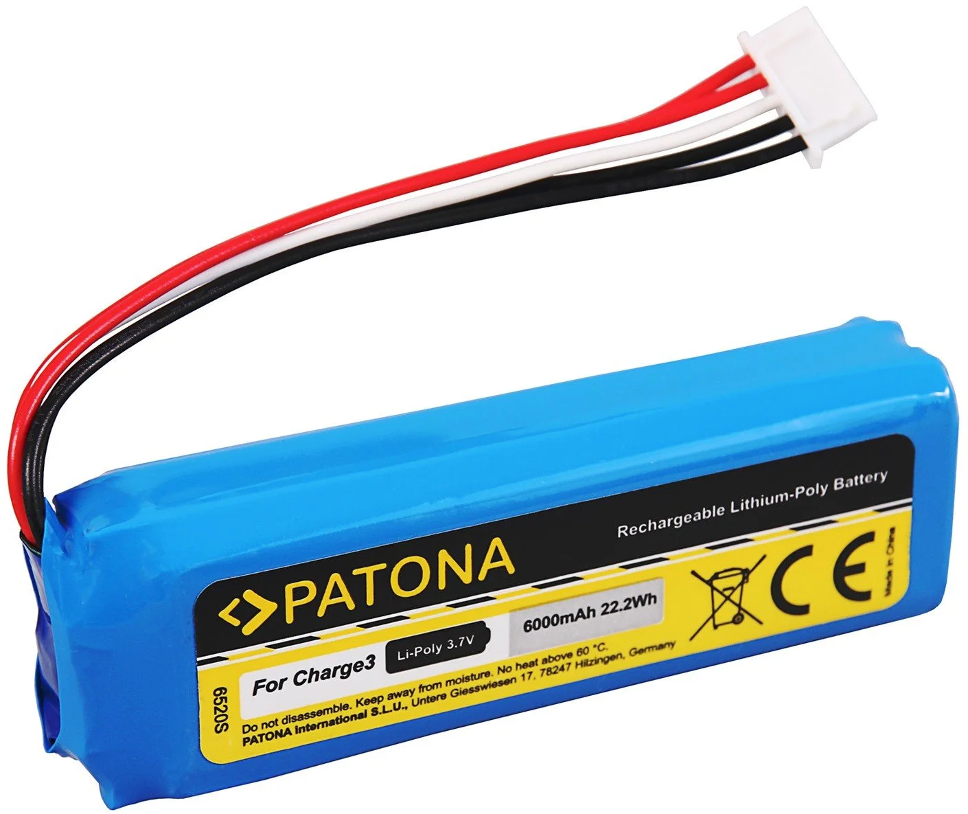 Patón PT6520 - JBL Charge 3 6000mAh 3,7V Li-Pol GSP1029102A