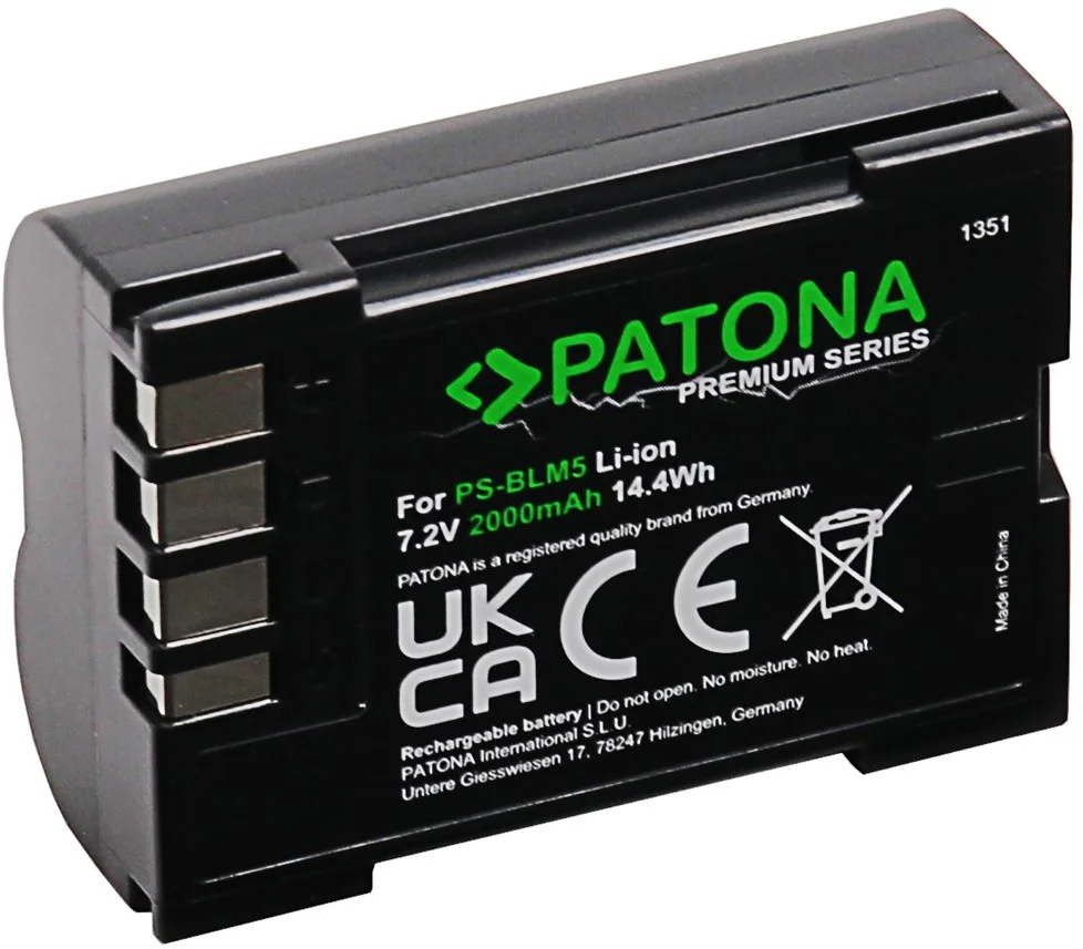 PATONA batéria pre foto Olympus BLM1/BLM5 2000mAh Li-Ion 7,2V Premium