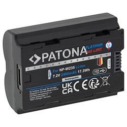 PATONA batéria pre Fuji NP-W235 2400mAh Li-Ion Platinum USB-C nabíjanie