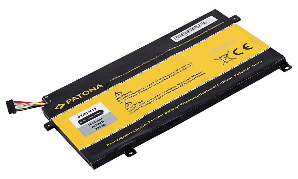 PATONA batéria pre ntb LENOVO Thinkpad E470/E475 3650mAh Li-Pol 10,95V 01AV411