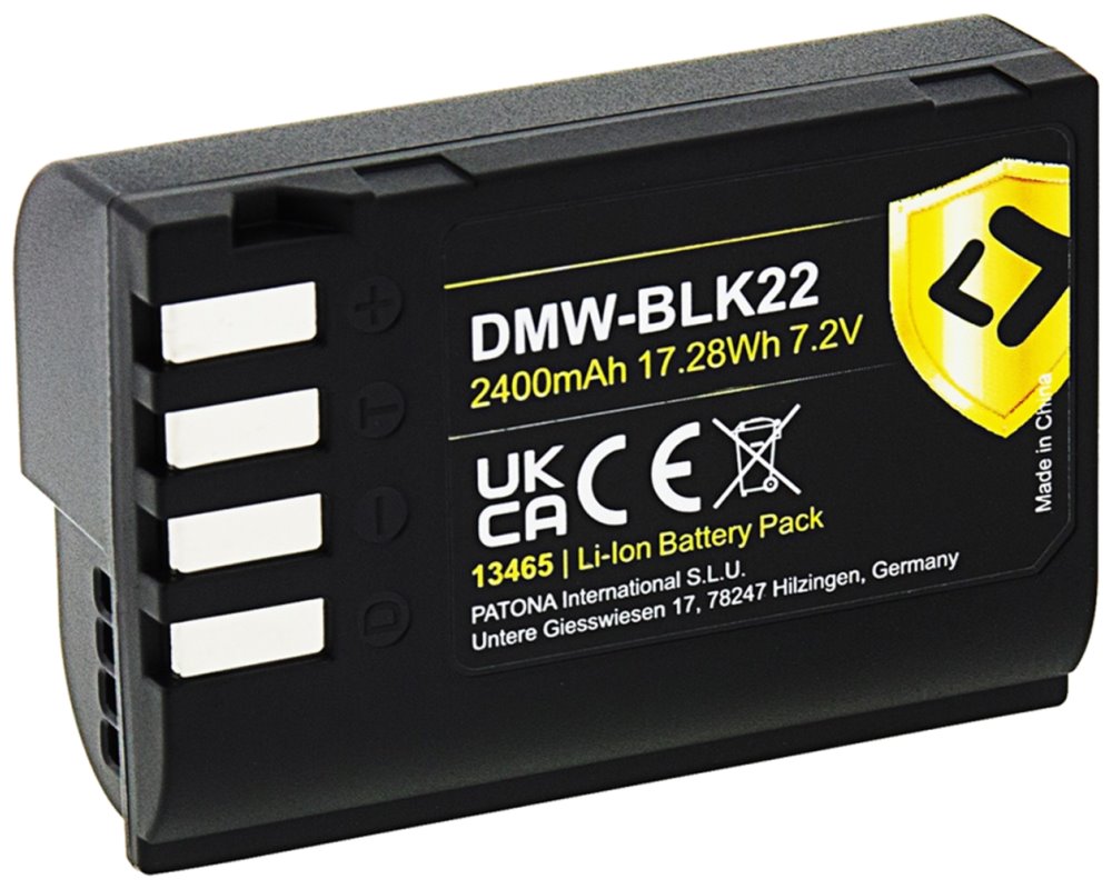 PATONA batéria pre Panasonic DMW-BLK22 2400mAh Li-Ion Protect