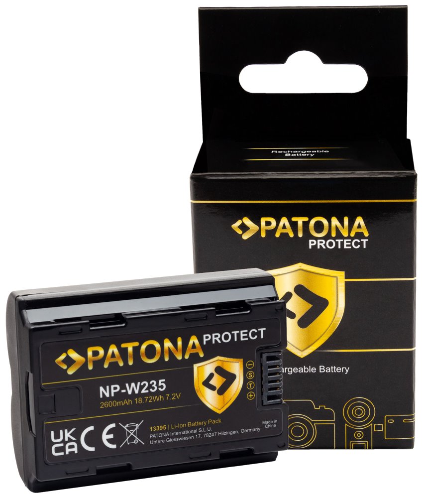 PATONA baterie pro foto Fuji NP-W235 2600mAh Li-Ion 7,2V Protect X-T4