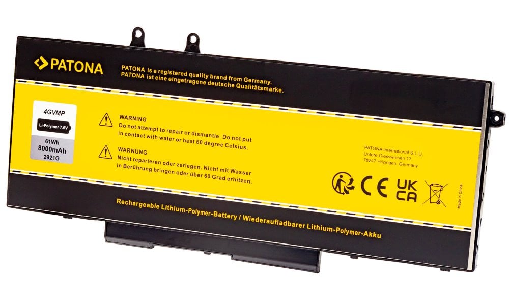 PATONA baterie pro ntb DELL Latitude 5400/5410/5510 8000mAh Li-Pol 7,6V 4GVMP, 3HWPP