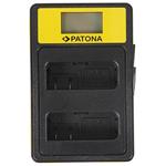 PATONA nabíječka Foto Dual Nikon EN-EL14 s LCD,USB