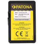 PATONA Photo Duálna nabíjačka Canon LP-E8 s LCD displejom, USB