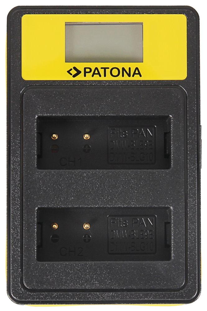 PATONA Photo Duálna nabíjačka Panasonic DMW-BLG10 s LCD, USB