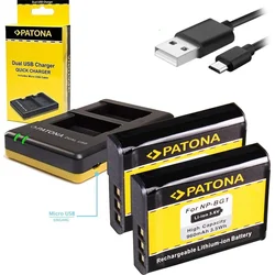 PATONA Photo Duálna rýchlonabíjačka Sony NP-BG1 2x batéria 960mAh USB