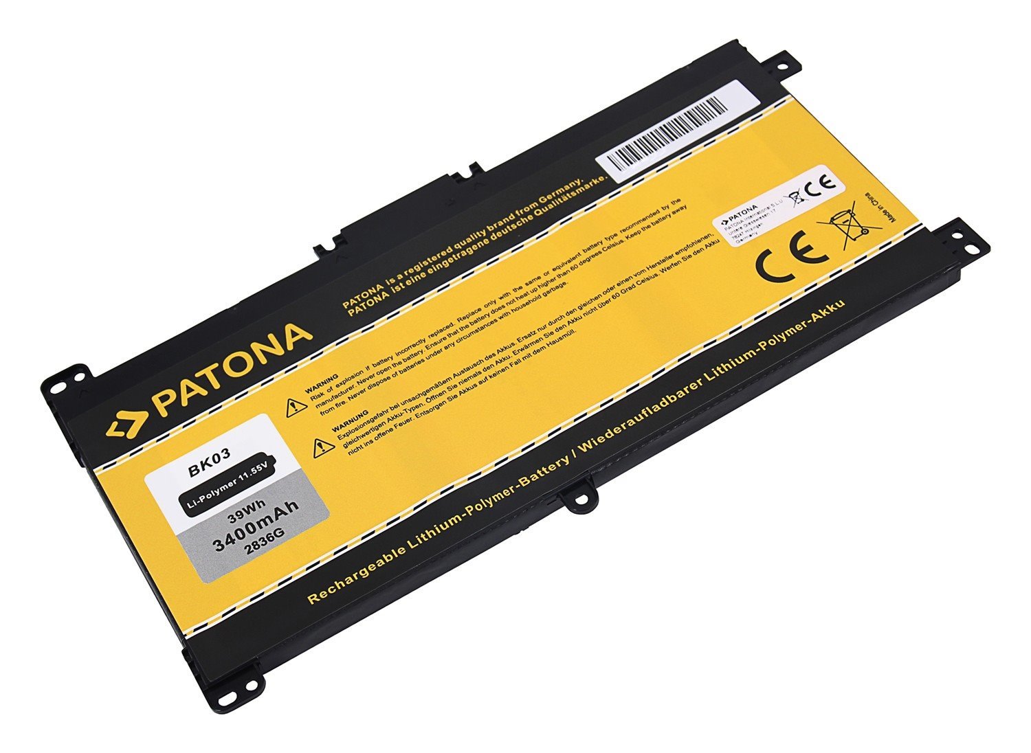 Patona PT2836 - HP Pavilion X360 3400mAh Li-Pol 11,55V
