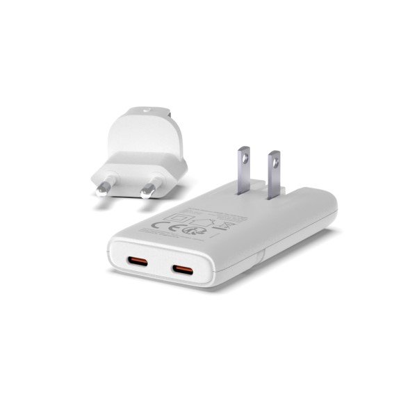 PATONA Slim nabíjačka 2x USB-C 65W biela