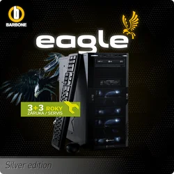 PC BARBONE W EAGLE Silver - Intel Core i5 3470/8GB/120GB SSD/1TB/GTX660 s 2GB/DVD-RW/Windows 8