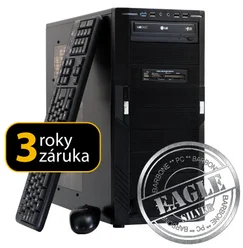 PC BARBONE W EAGLE Silver - Intel Core i7 3770/8GB/120GB SSD/1TB/AMD HD7870 s 2GB/DVD-RW/Windows 7 Professional