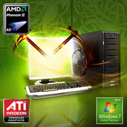 PC BARBONE W HAMMER Ultra - AMD Phenom II X6 1055T/8GB/1TB/HD5850/DVDRW/Windows 7 Home Premium