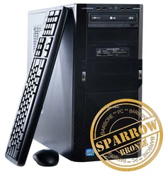 PC BARBONE W SPARROW Bronze - Intel Core i3 3220/4GB/500GB/GTS430 s 1GB/DVDRW/Windows 7 Home Premium