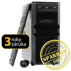 PC BARBONE W SPARROW Gold - Intel Core i5 3470/8GB/1TB/GTX 550 Ti s 1GB/DVDRW/Windows 7 Home Premium