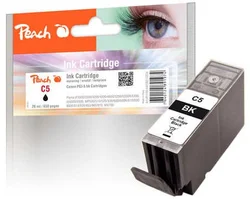 Peach C5 černá s čipem kompatibilní s Canon PGI-5bk, 0628B001