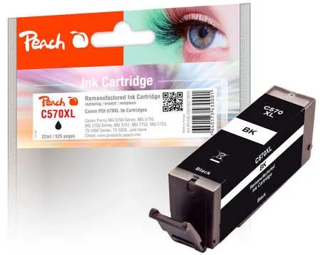 Peach C570XL čierna kompatibilný s Canon PGI-570XL