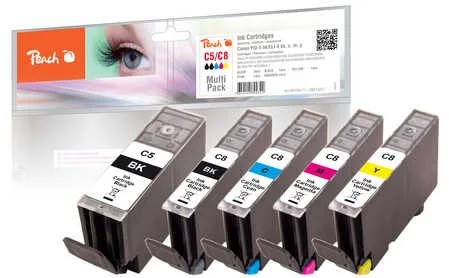 Peach Combi Pack kompatibilný s Canon PGI-5, CLI-8 313257